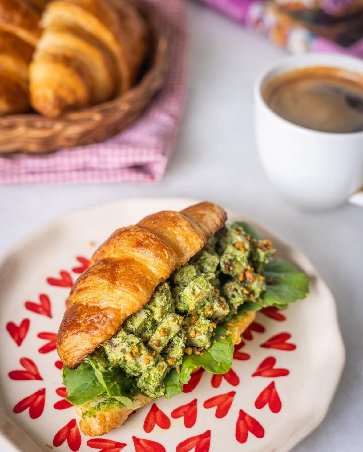 Herb Pesto Croissant Sandwich